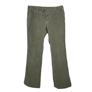 Vintage Gap Low Rise Corduroy Pants Size 6 Sage Green Y2K